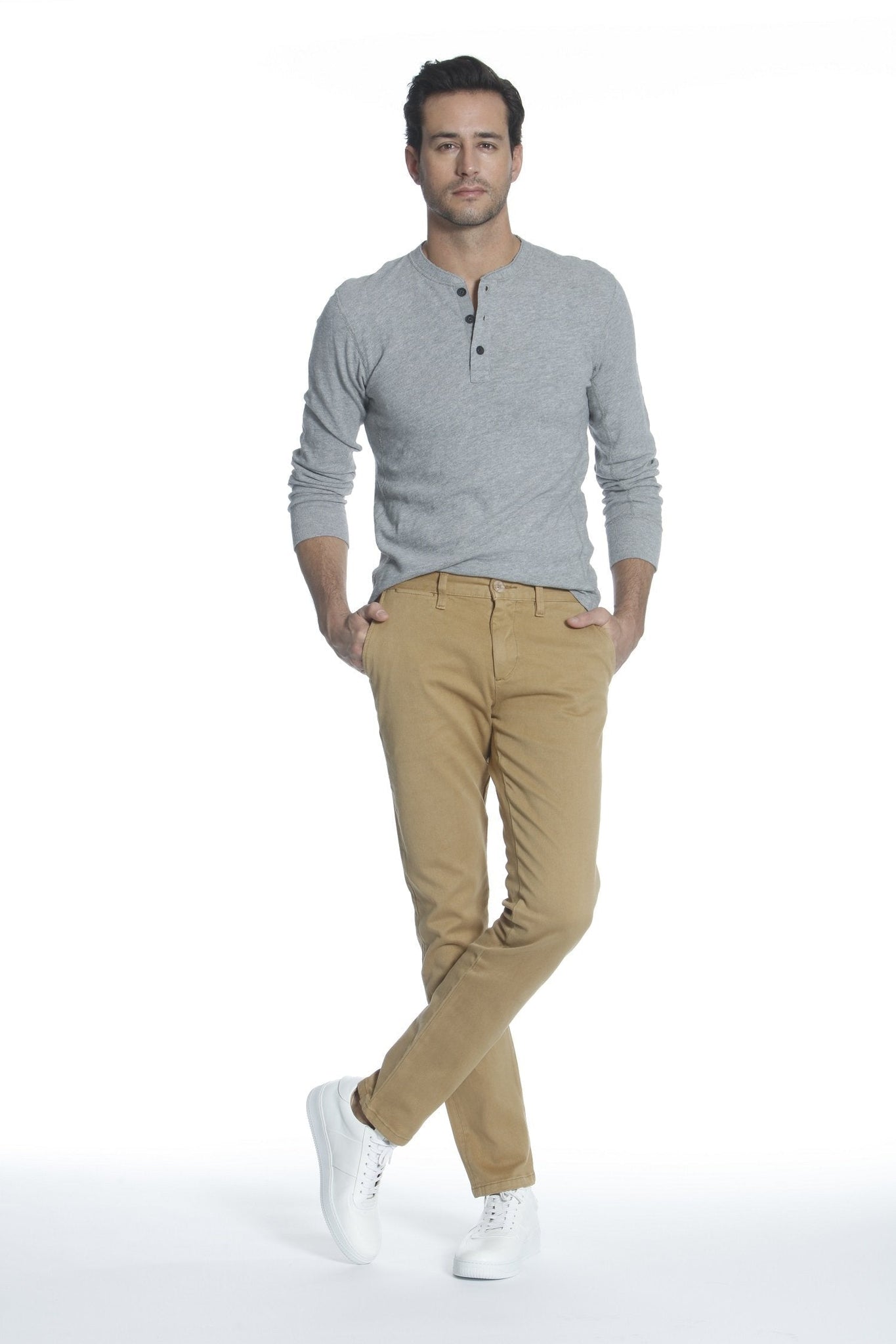 Load image into Gallery viewer, Mick 330 Slim Trouser - Dark Khaki [INSEAMS AVAILABLE]
