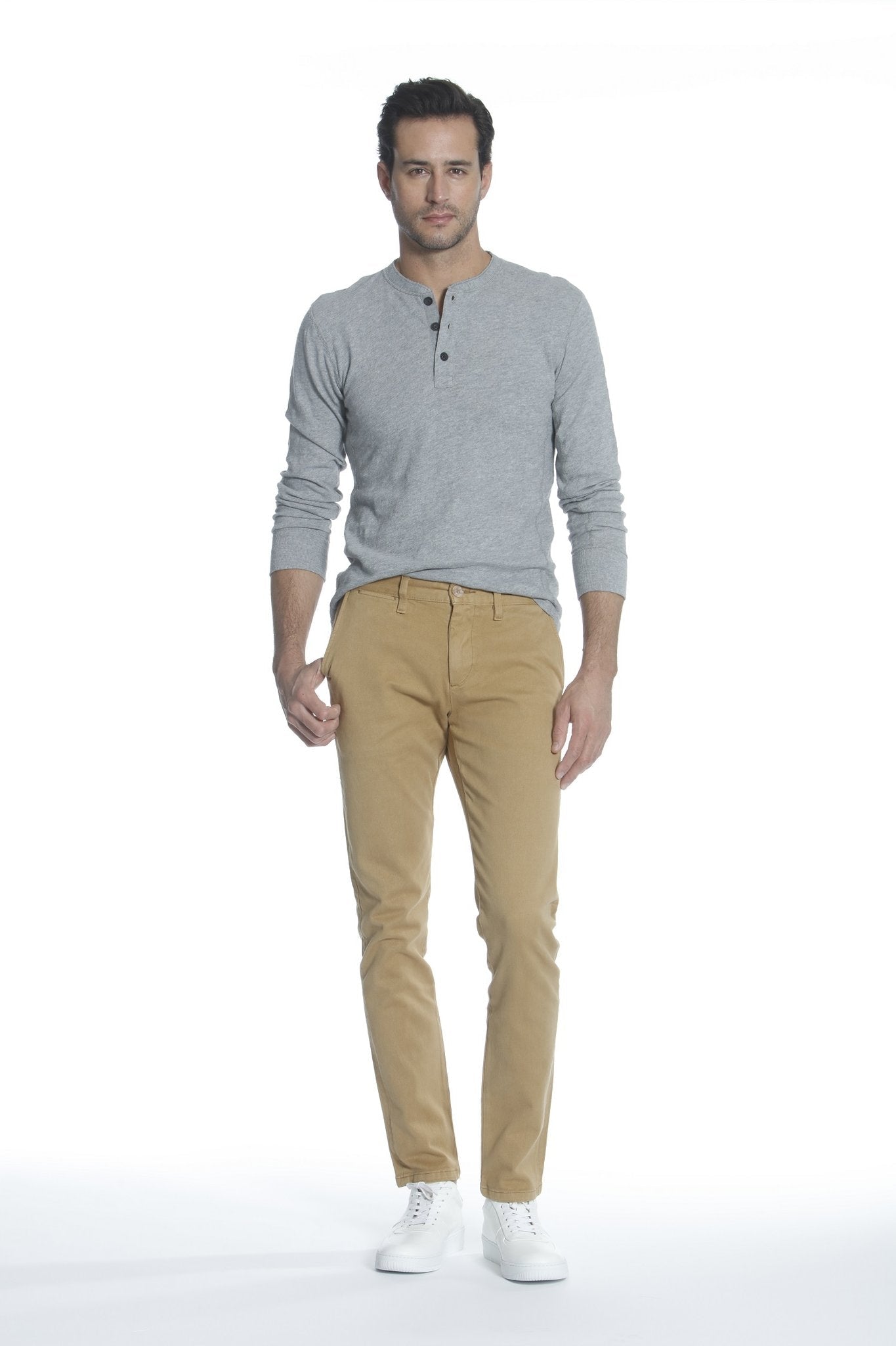 Load image into Gallery viewer, Mick 330 Slim Trouser - Dark Khaki [INSEAMS AVAILABLE]
