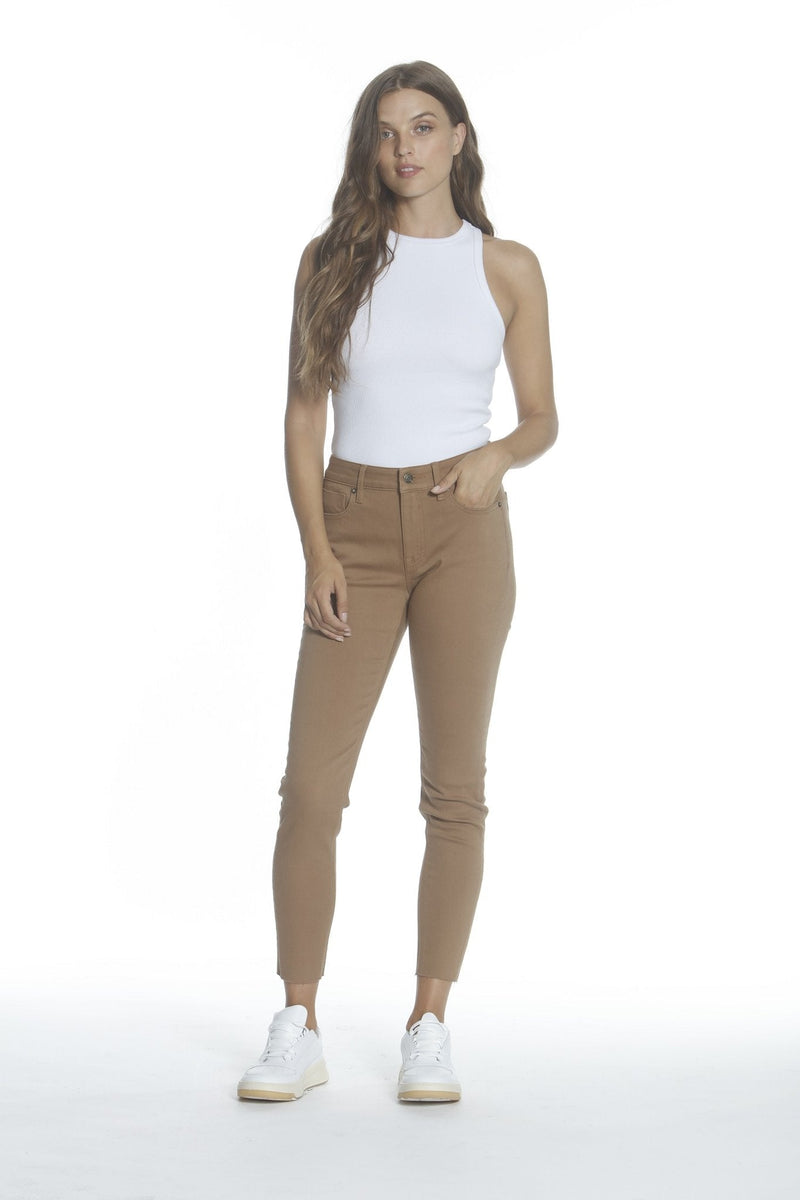 Marley Mid Rise Skinny - Tan