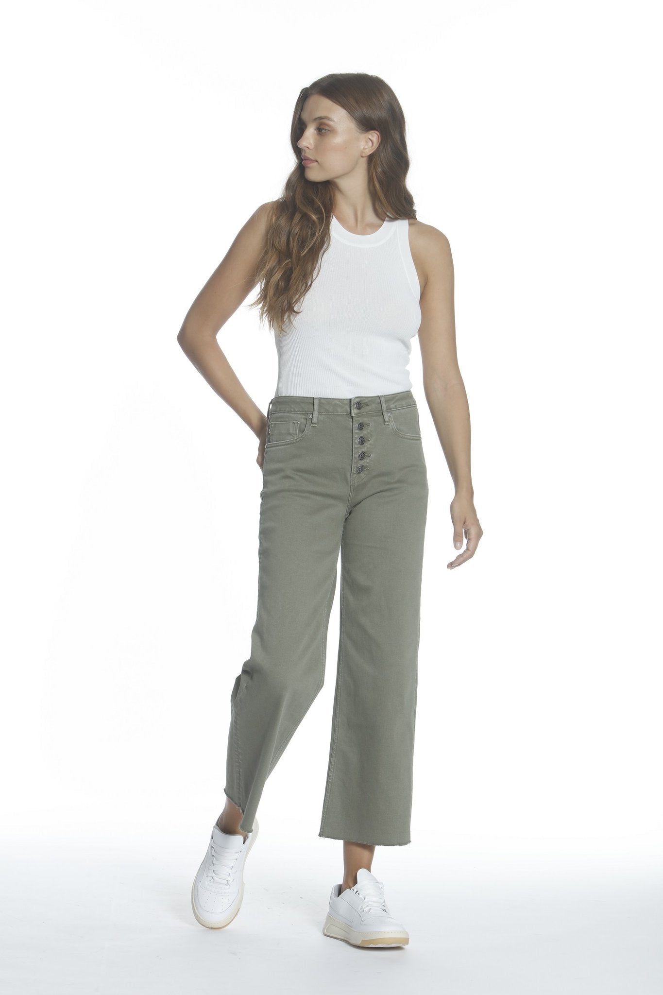 Dylan Wide Leg - Olive